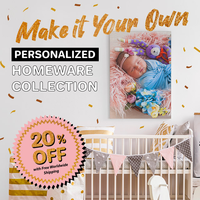 Personalized Home Decor: 20% Off w/ Free Shipping!