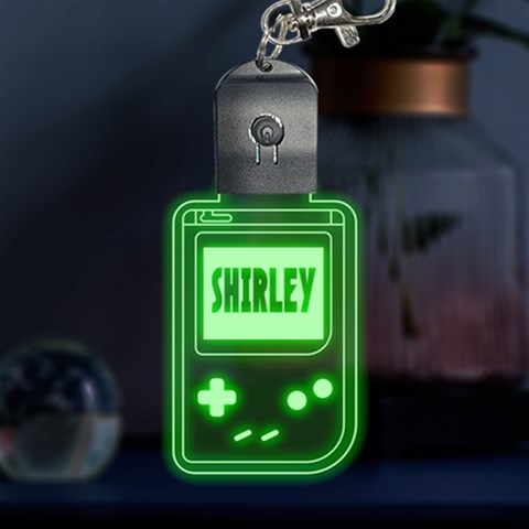 Personalized Gameboy Name Led Key Chain