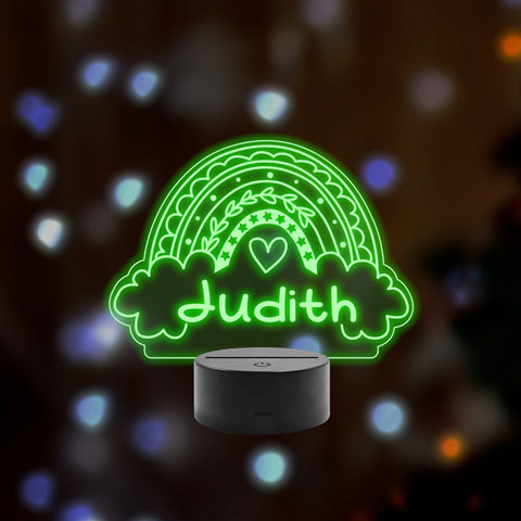 Rainbow Name Remoted Led Acrylic Message Display