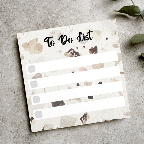 Stone Pattern Small Memo Pads