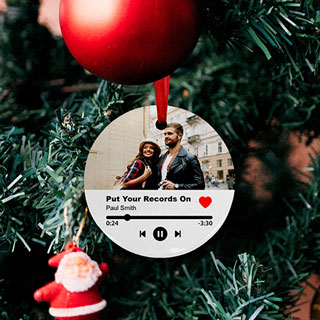 Personalized Love Song Photo Ornament