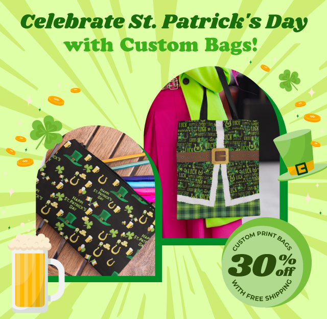 Lucky Deal: 30% Off Custom Bags + Free Shipping! Lucky Deal: 30% Off Custom Bags + Free Shipping!