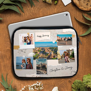 Collage Photo Ipad Zipper Case