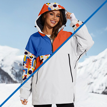 Custom Women's Ski and Snowboard Waterproof Breatheable Jacket