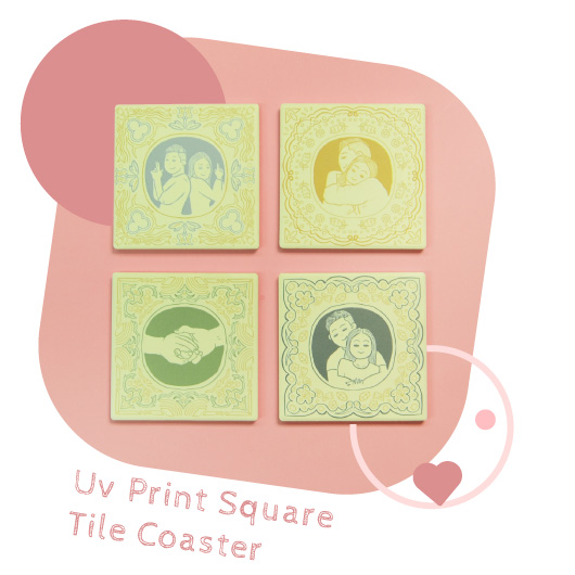 Uv Print Square Tile Coaster
